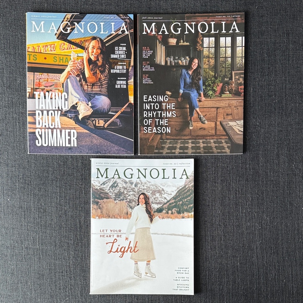 Magnolia Magazine 2024 Set (Missing Spring)
